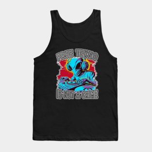 Tekno DJ Alien Rave Vinyl Tank Top